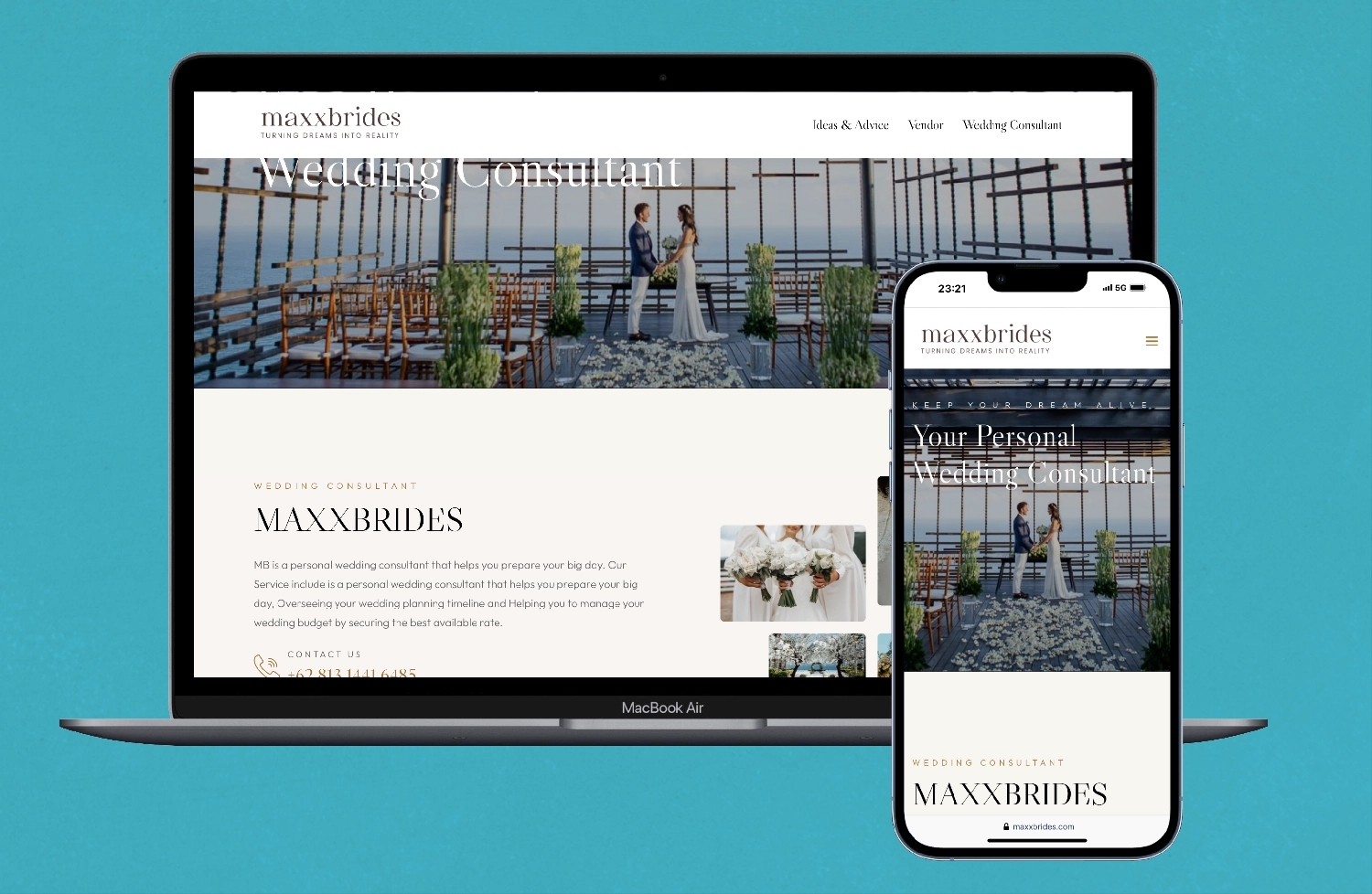 Maxxbrides - Jasa Pembuatan Website dan Aplikasi