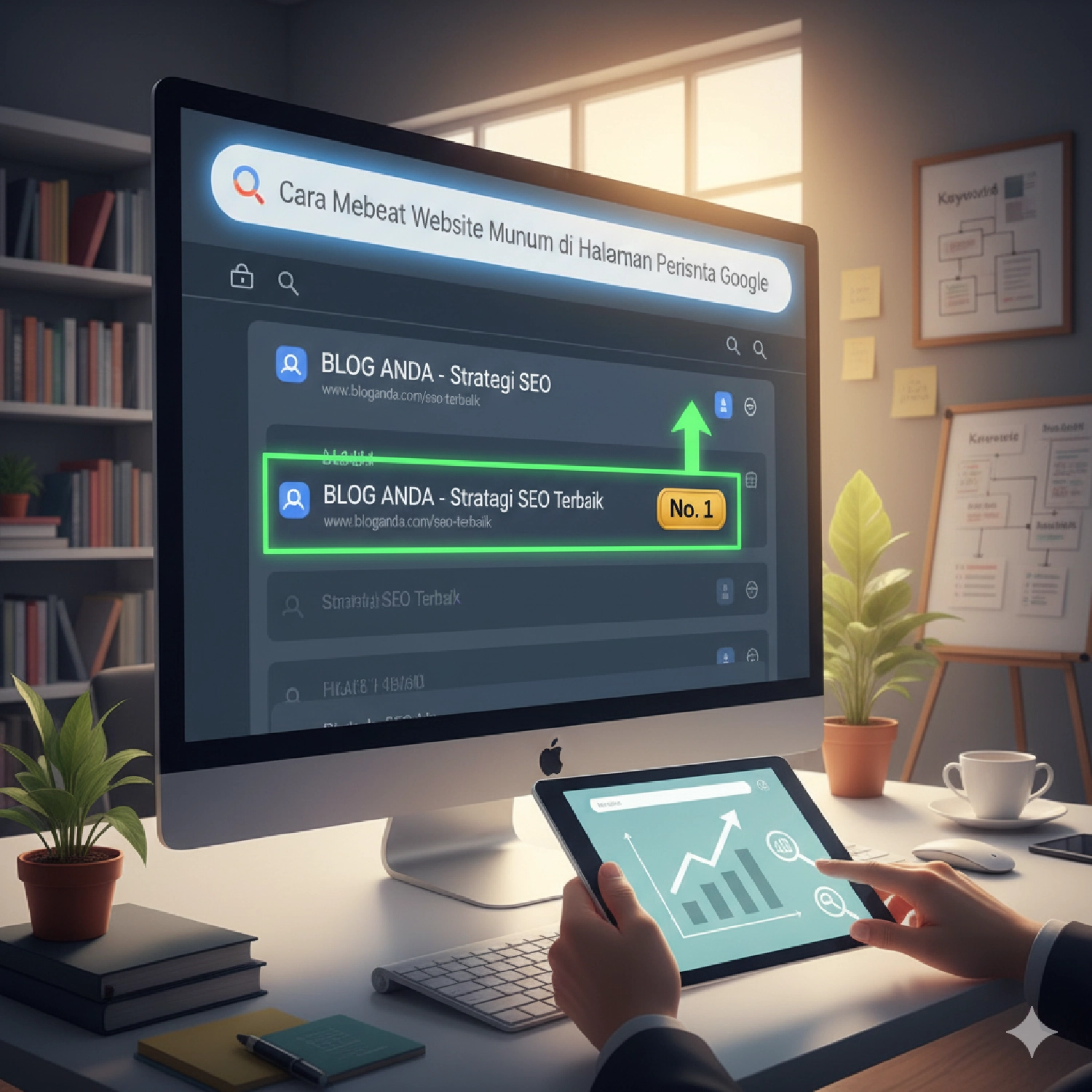 Cara Membuat Website Muncul di Halaman Pertama Google