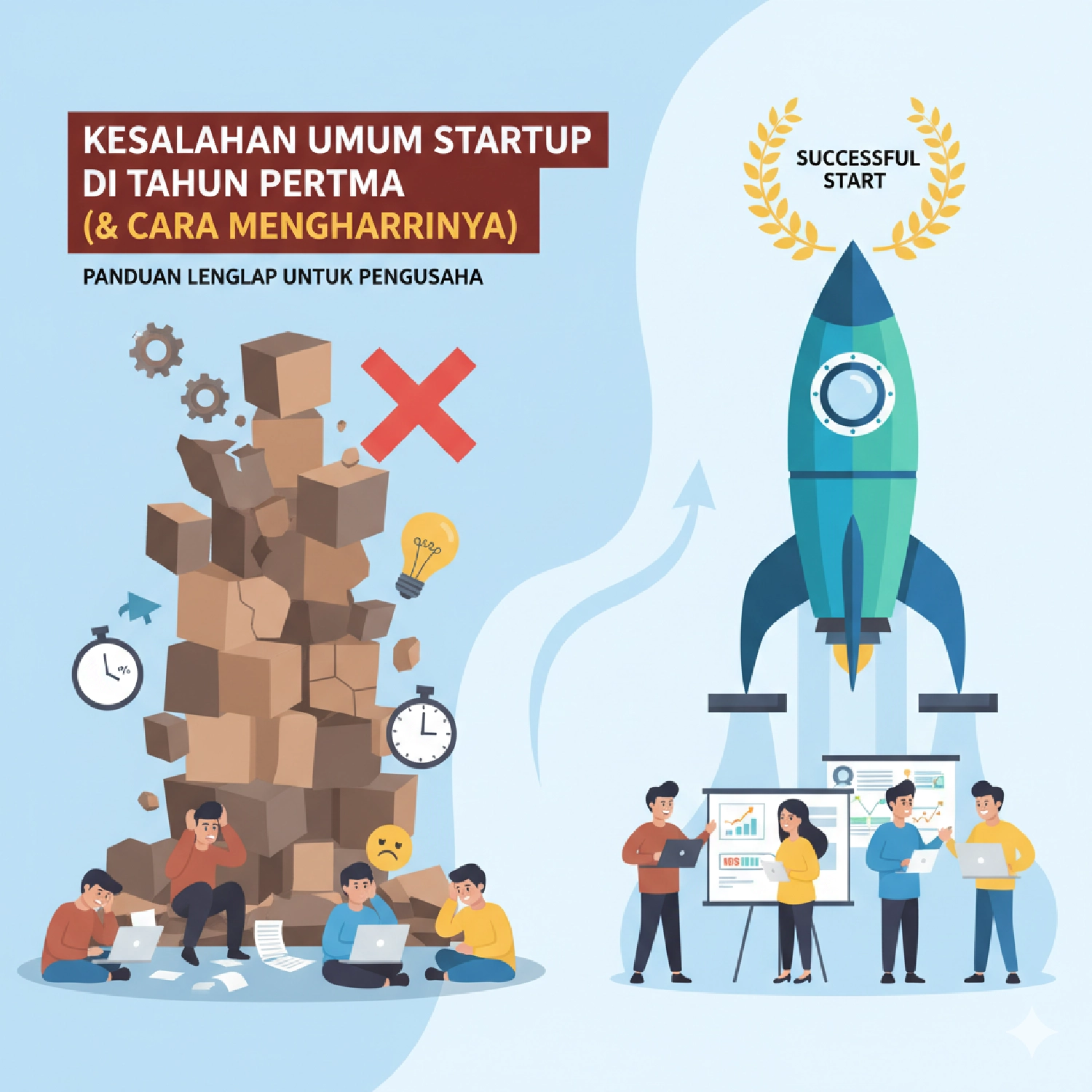 Kesalahan Umum Startup di Tahun Pertama (dan Cara Menghindarinya)