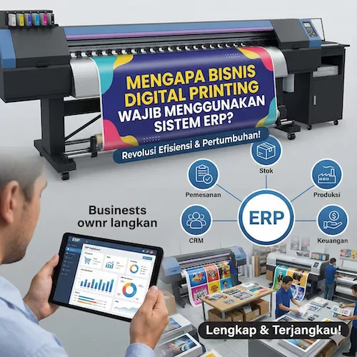 Mengapa Bisnis Digital Printing Wajib Menggunakan Sistem ERP?